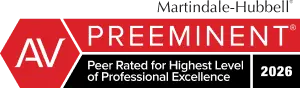 AV Preeminent 2026 excellence rating badge