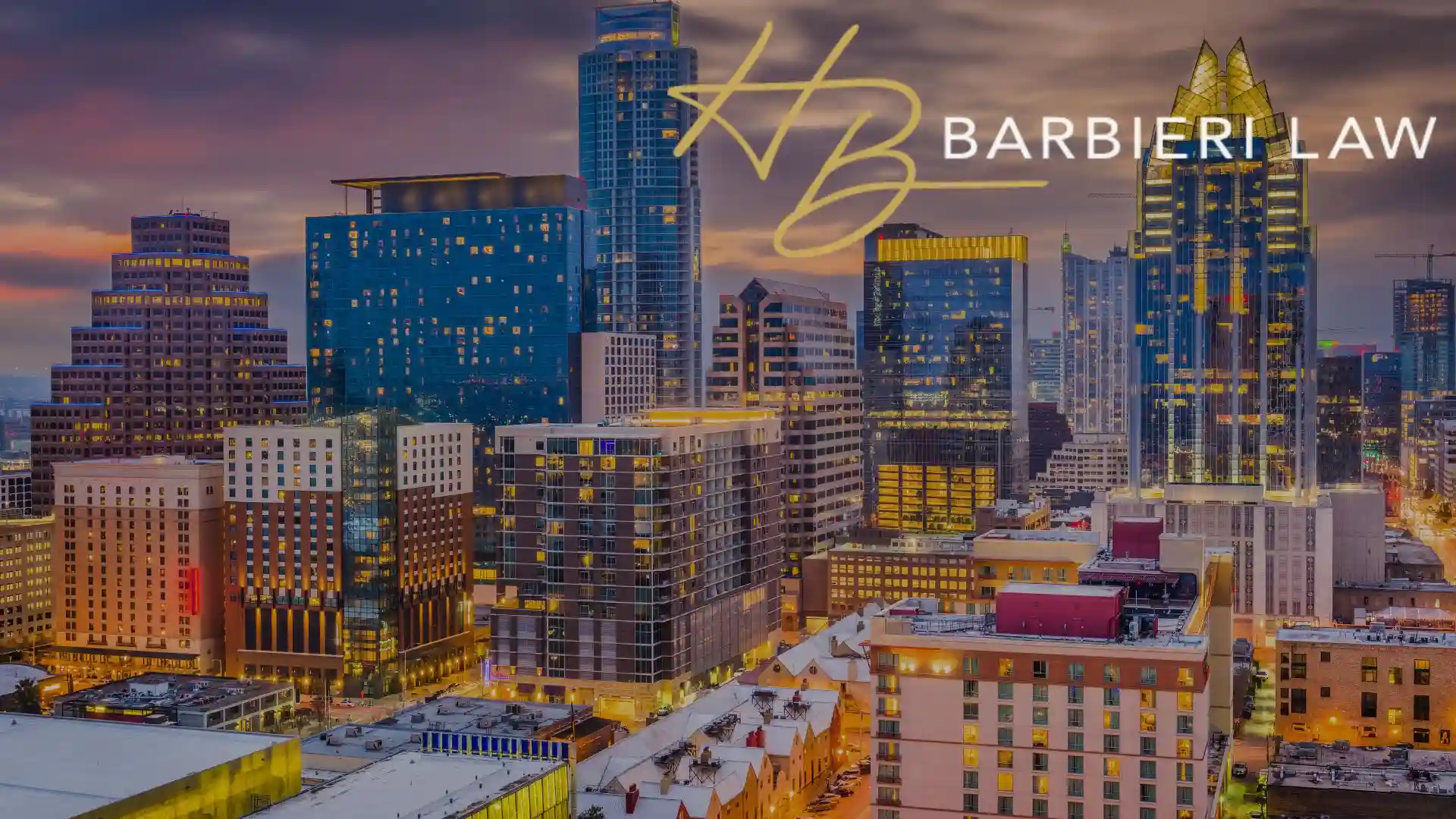 A city skyline in Texas, where residents need Sex crime defense services.