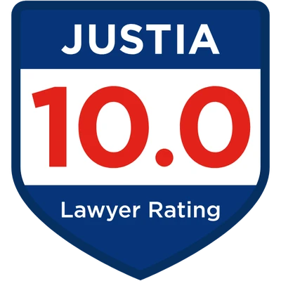 Justia 10.0 Lawyer Rating badge